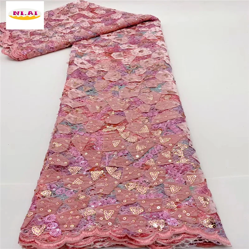 

Розовая африканская бархатная кружевная ткань 2021 Высококачественная кружевная вышивка новейшая бархатная Тюлевая ткань одежда для женщин