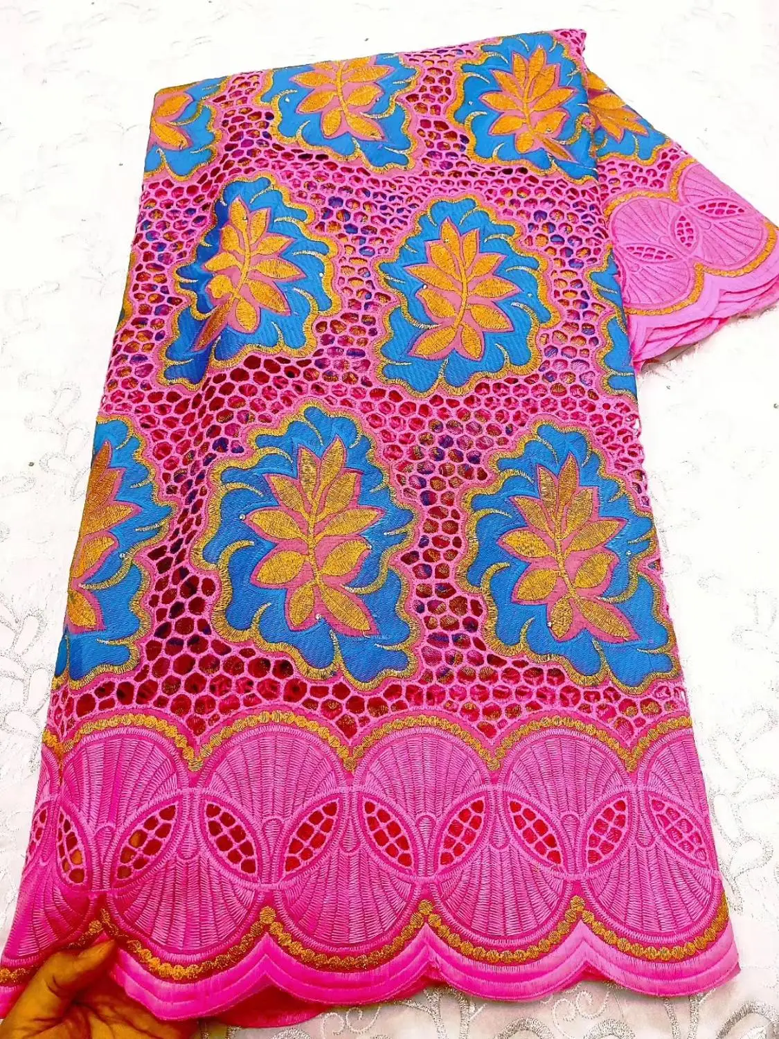 

Lilac True High Quality 2020 African Lace Swiss Cotton Lace Fabric With Hole Nigerian Swiss Voile Lace In Switzerland Materials