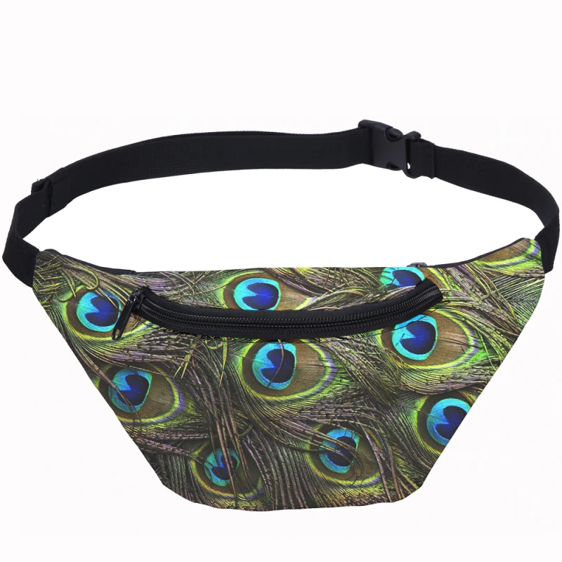 Мужская поясная сумка Banana Fruit с принтом в стиле хип-хоп на молнии для телефона