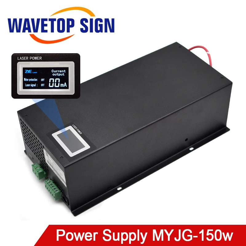 WaveTopSign MYJG 150W CO2 лазерный Питание 130 150 Вт для Лазерная гравировальная и режущая