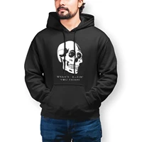 skull hoodie streetwear warm hoodies casual long length cotton pullover hoodie mens xl