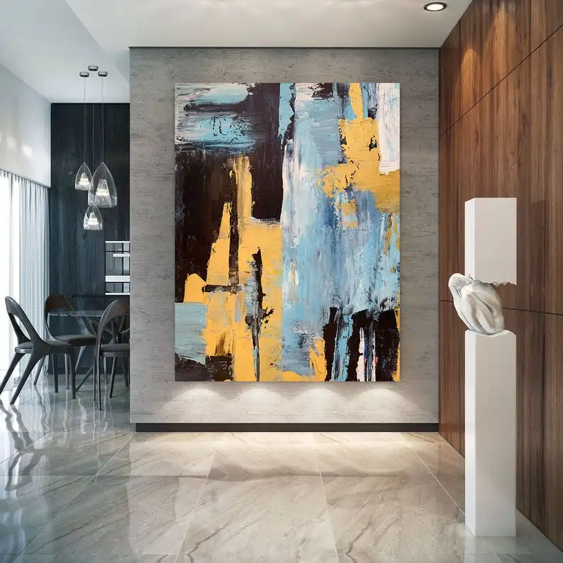 

Абстрактная живопись большая Абстрактная живопись Современная Абстрактная живопись текстура художественная живопись акриловая живопись Домашний декор для спальни