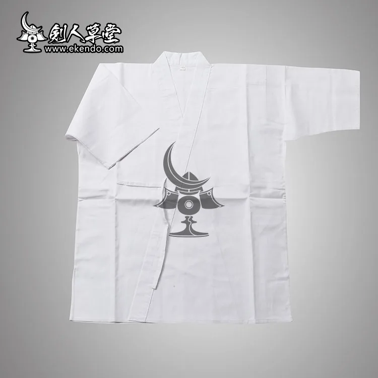 -IKENDO.NET- KG022 -IAIDO Shitagi GI - Standard white iaido inner gi 100% хлопок | Спорт и развлечения