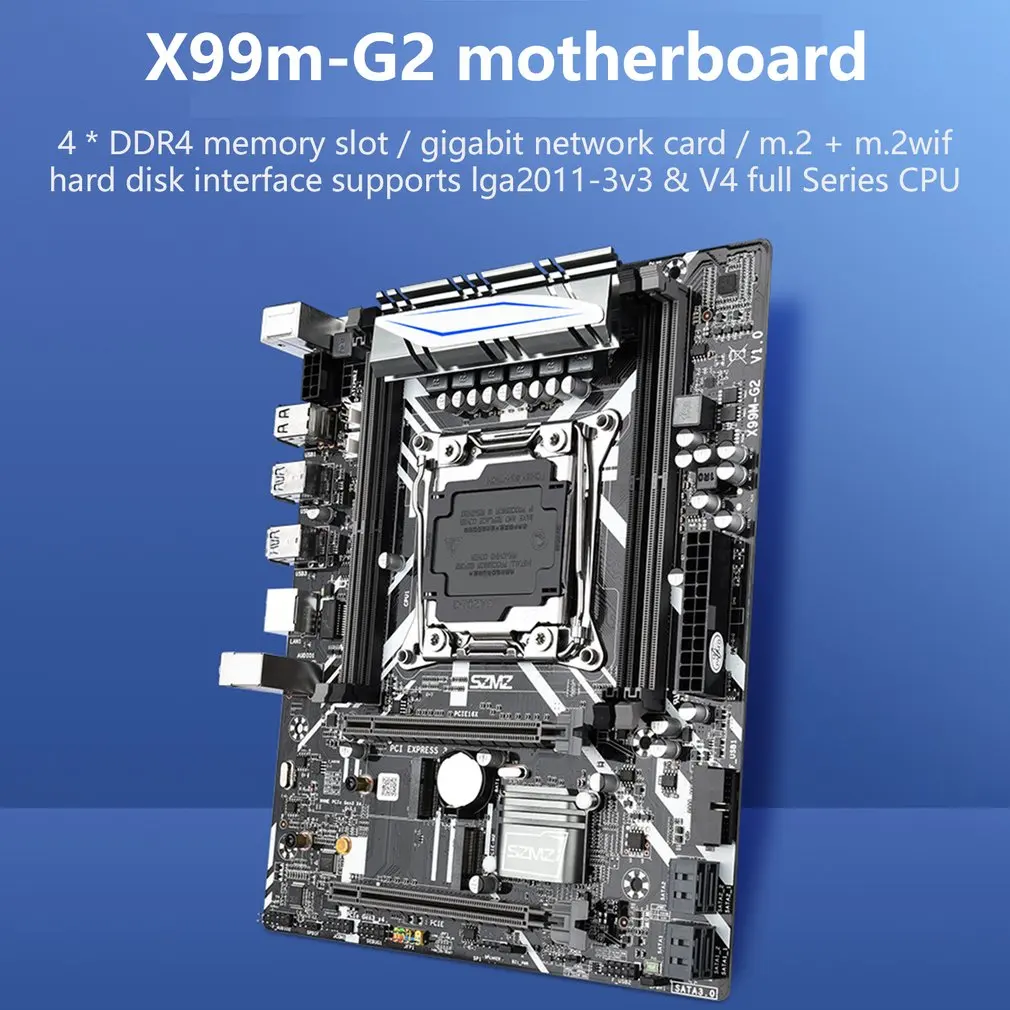 Billig X99M-G2 Motherboard Set LGA2011 V3 V4 E5 Mit E5 2620 V3 Prozessor Unterstützung PCIE 16X USB 3,0 SATA Und DDR4 Speicher
