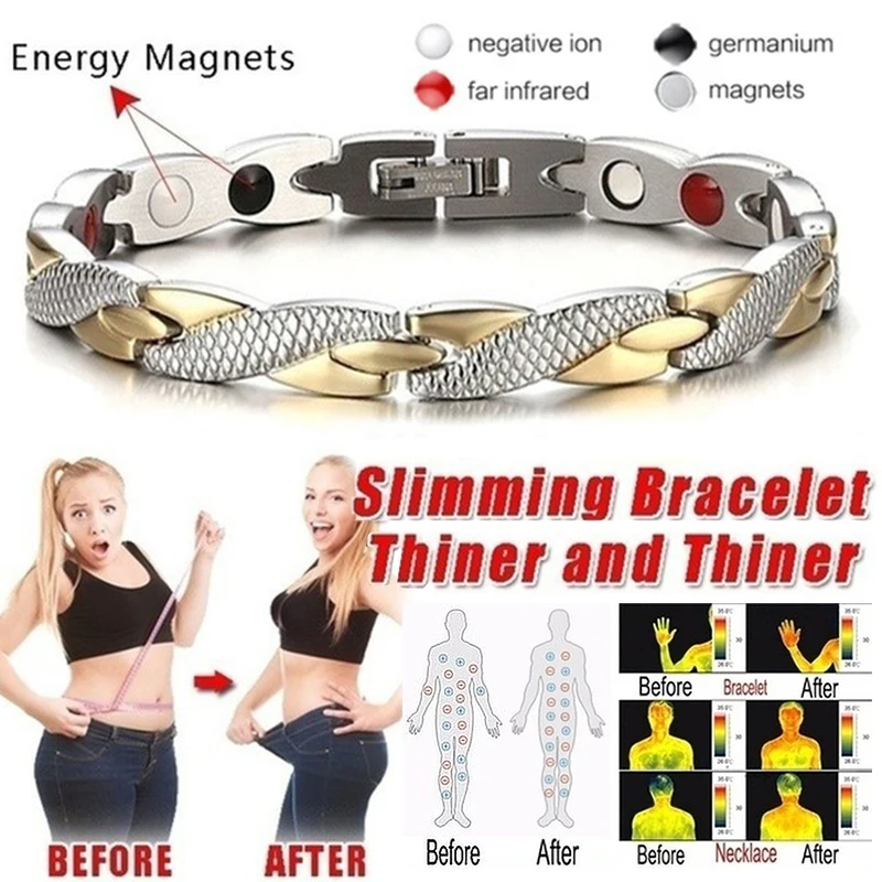 

Luxury Twisted Dragon Magnetic Therapy Couple Bracelet Detachable Women Men Bangle Slimming Therapy Bracelet Health Care Jewelry