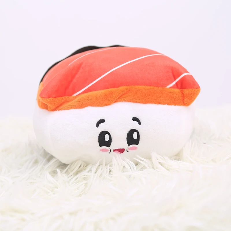 1 шт. 19-24 см лосось игрушечные суши плюшевая Kawaii подушка в виде Еды Кухня диван ресторан магазин окно декоративная подушка в виде суши