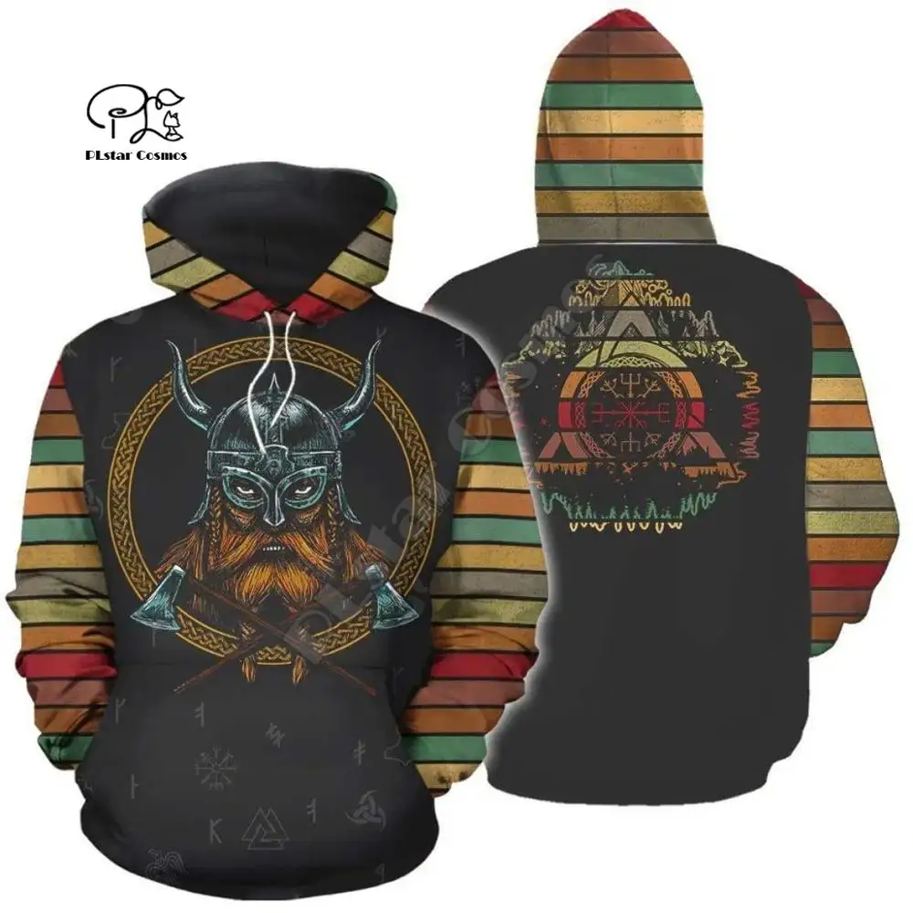 Ух девушка Viking Татуировка воина Броня Новая мода спортивный костюм забавный 3dprint