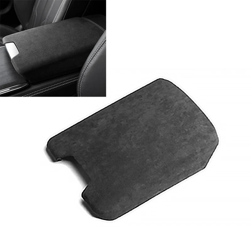 

Suede Sude Car Central Control Armrest Box Cover Storage Box Panel Decorative Cover for A6 A7 2019-2021
