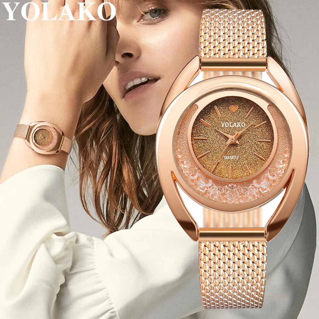 

YOLAKO Women Watches Bracelet New Quartz Clock Ladies Wristwatches Relogio Feminino Diamond Reloj Mujer Hot montre femme 533
