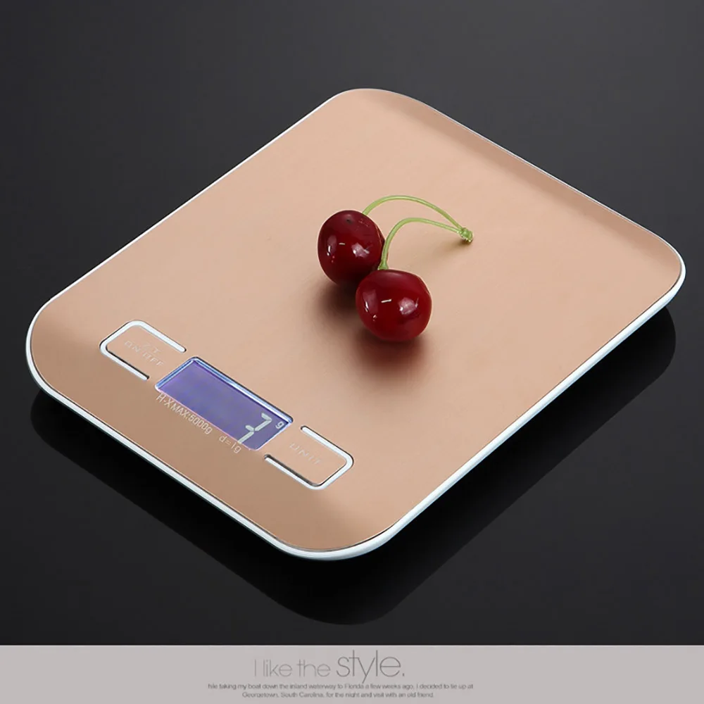 И поддержкой карт памяти Кухня весы 5кг/1g Нержавеющая сталь Еда диета