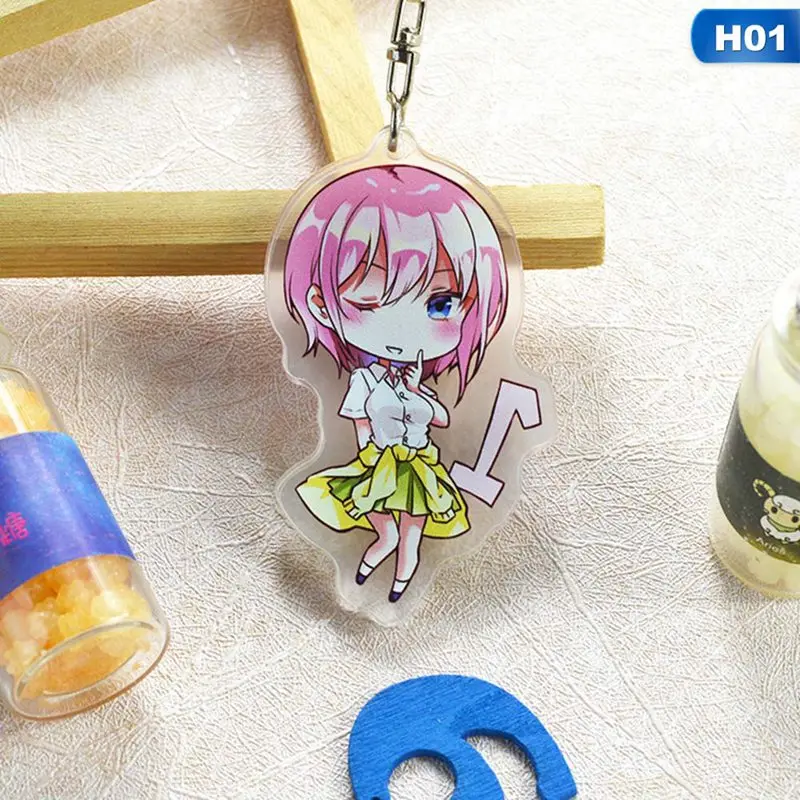 Gotoubun no Hanayome Nakano Ichika Nino Miku Yotsuba Itsuki брелок акриловая фигурка подвеска Подвески