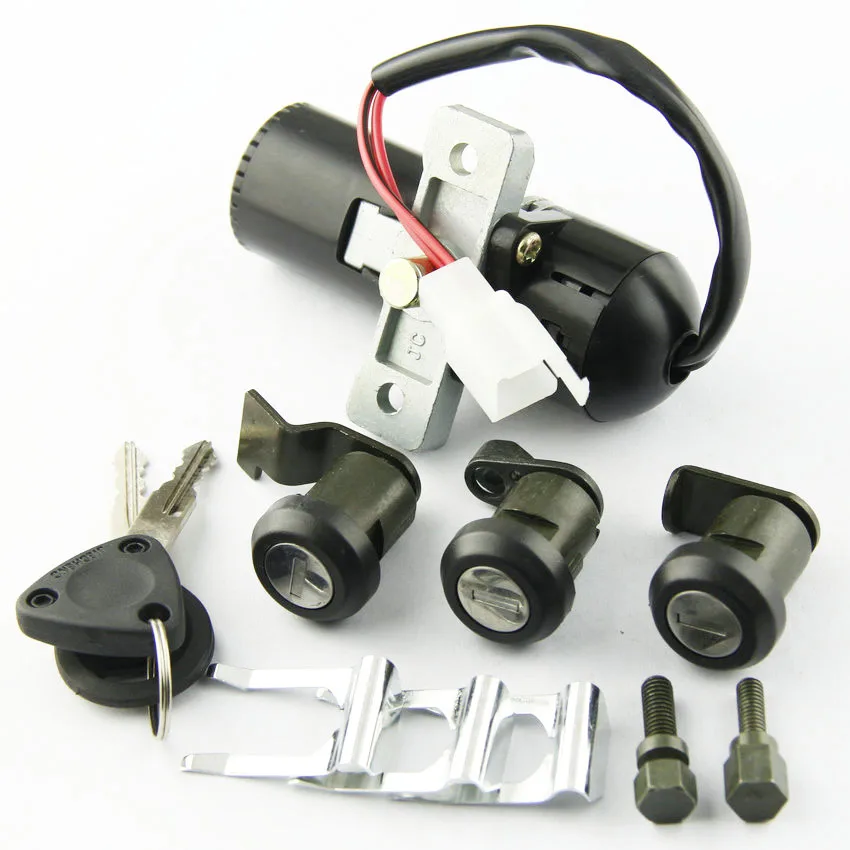 

Ignition Switch Petrol Oil Fuel Gas Tank Cap Seat Lock Key Set for Honda FES125 FES150 Pantheon FES250 Foresight 35010-KEY-900