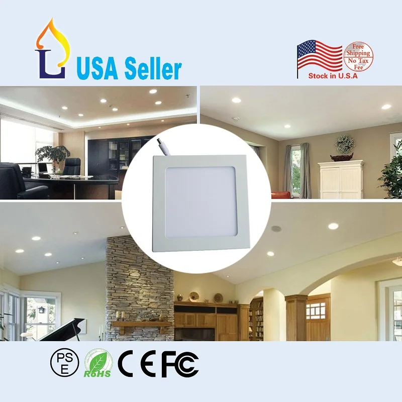 2 шт. светодиодная лампа 12 Вт тонкая квадратная Светодиодная панель потолочный