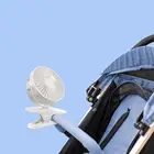 Многофункциональный бесшумный портативный мини-вентилятор для детской коляски с зажимом и съемным сетчатым покрытием