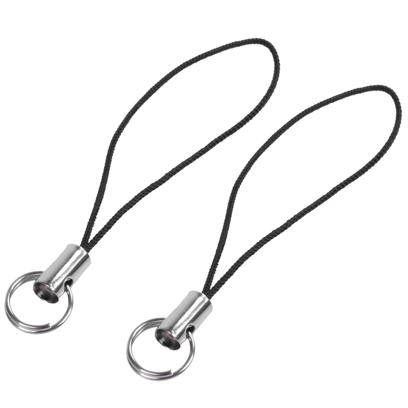 Lot of 100 Pieces Portable Lanyard in Nylon for Telephone Tether Cord Phone Carrying Chain MP3 Key USB Keychain Holder ID | Мобильные