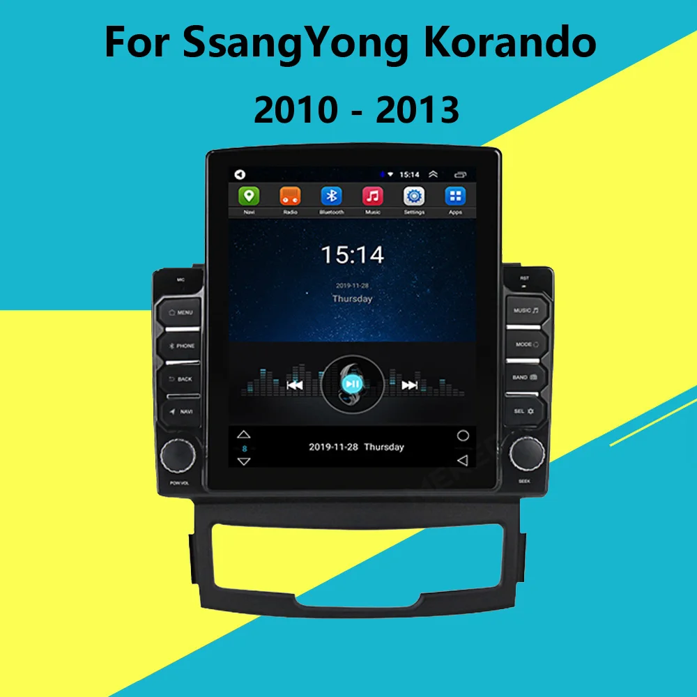 

For SsangYong Korando Actyon 2010 - 2013 2Din 9.7" Tesla screen Android Car Multimedia player Auto GPS Navigator WIFI