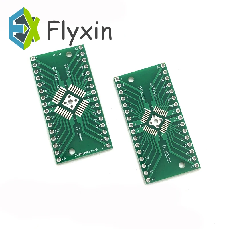 Адаптер-преобразователь QFN32 QFP32 для DIP DIP32 разъем PCB SMD 0 8 мм 65 штырьковый шаг