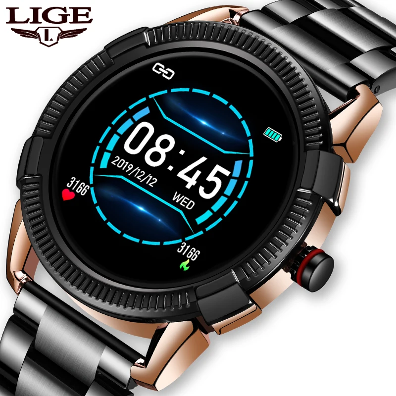 

Смарт-часы мужские с фитнес-трекером, пульсометром и тонометром