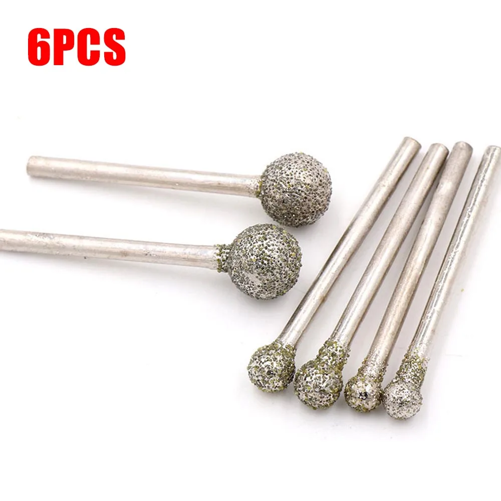 

Burr Drill Bits Set Carving Engraving Drilling 45mm Glass Stone Tool 6PCS