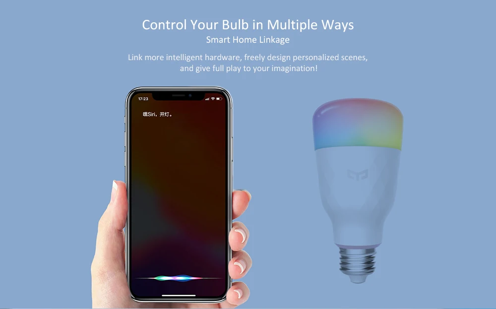 Xiaomi Mi Yeelight Смарт светодиодный лампы 1S YLDP13YL 8,5 Вт RBGW работать с Homekit AC100-240V 1700 K-6500 K E27 800lm стол пол настольная лампа