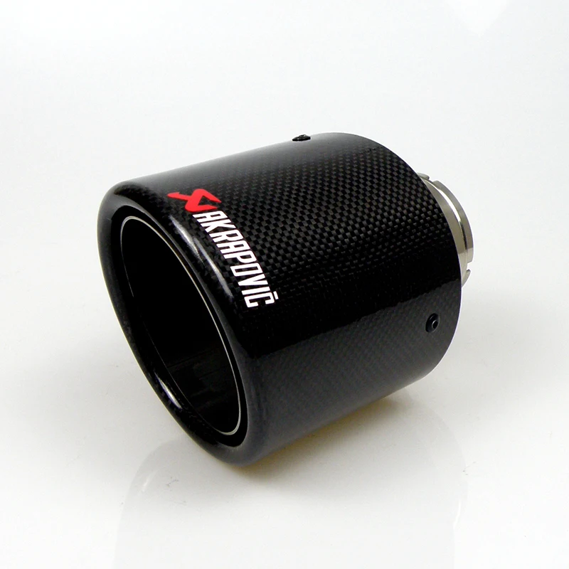 Автомобильный Универсальный фигурный край Akrapovic углеродное волокно выхлопные