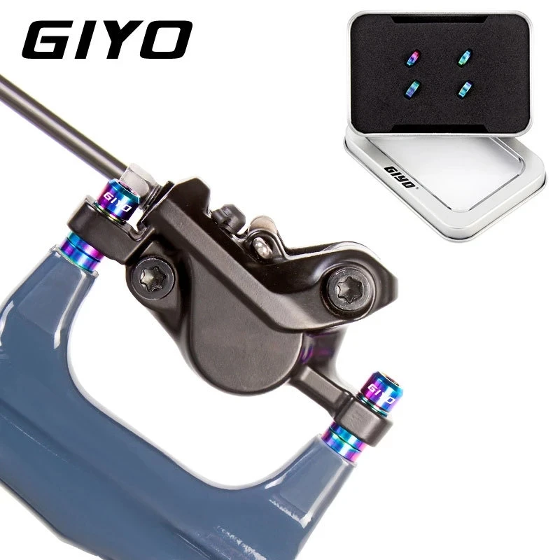 

GIYO Bump Gasket Brake Caliper Mountain Bike M6 XTR Screw Pad Titanium Alloy XT Disc Brake Fixed Bike Brake Accessories