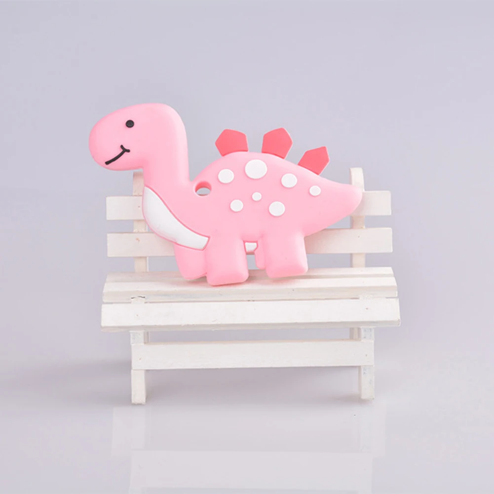 

Lovely Animal Dinosaur Soft Silicone Teether Baby Newborn Teething Chew Toy New