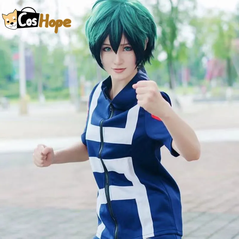 Izuku Midoriya Косплей мой герой Academy спортивная форма мкА форма для средней школы Спортивная одежда для косплея тренировочные костюмы на Хэллоуин