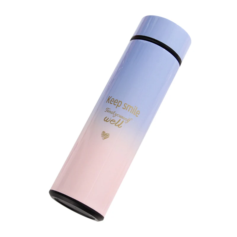 

500ML Smart Thermos Water Bottle LED Digital Temperature Display Stainless Steel Coffee Thermal Mugs RERI889