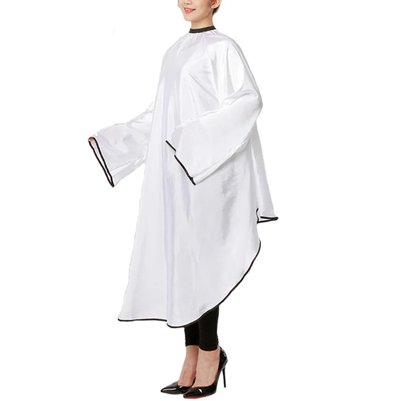 

Салонная накидка для стрижки волос, водонепроницаемый фартук с длинным рукавом для стрижки волос, Парикмахерская одежда, накидка, NN