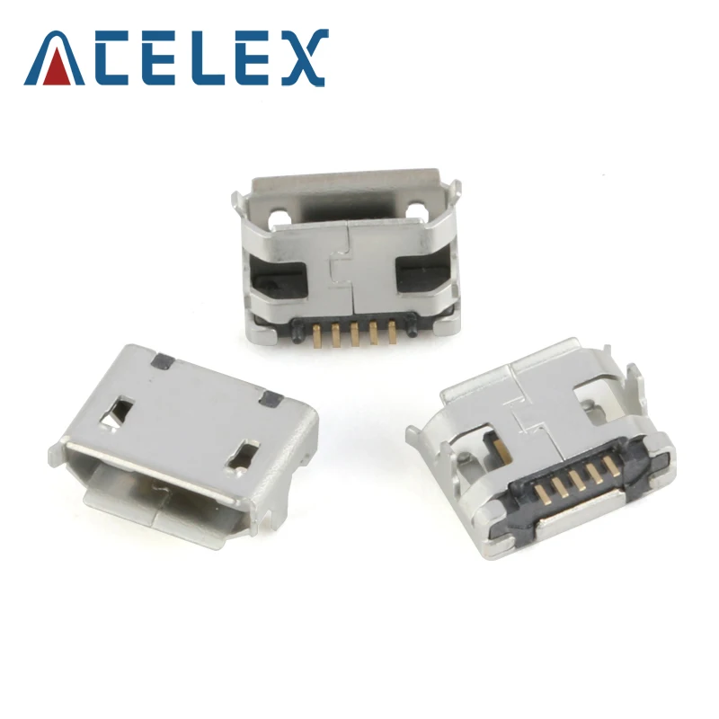 60 шт./лот 5-контактный SMT гнездовой разъем Micro USB Type B 12 моделей SMD DIP | Обустройство
