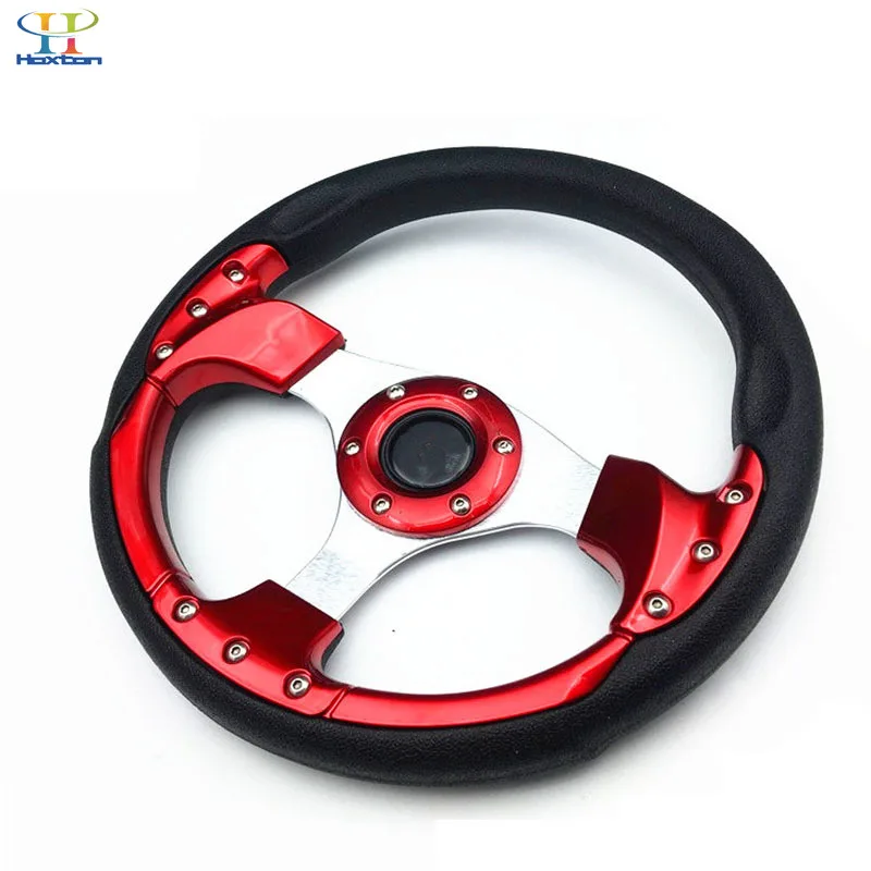 Универсальный руль 320 мм (13 дюймов) Искусственная кожа гоночный алюминиевый