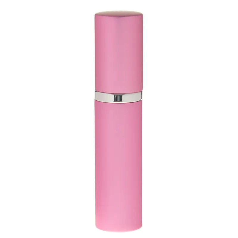 pink 5 мл дорожные алюминиевые стеклянные многоразовые Бутылочки для женщин пустые флаконы-спрей для духов косметические контейнеры для шампуня аксессуары для макияжа - Цвет: pink