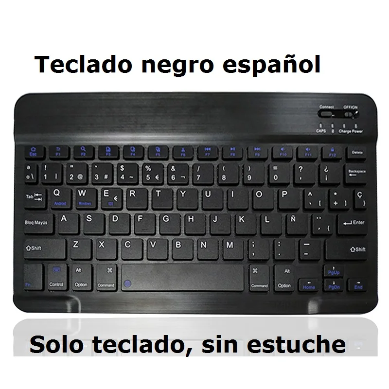 Spanish Keyboard Русский Испанский чехол для iPad 10,2 чехол с клавиатурой Bluetooth A2197 A2198 A2200 для iPad 7-го поколения Чехол для клавиатуры - Цвет: Spanish Keyboard