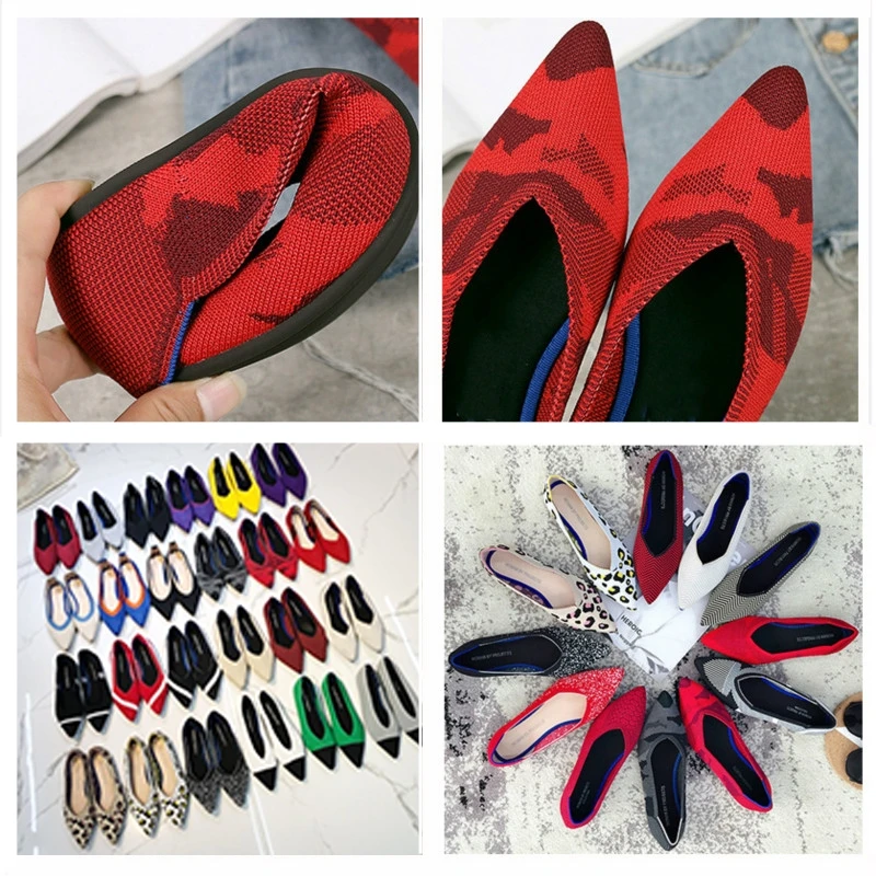 Весенняя обувь на плоской подошве в клетку женские Балетки без застежки с острым