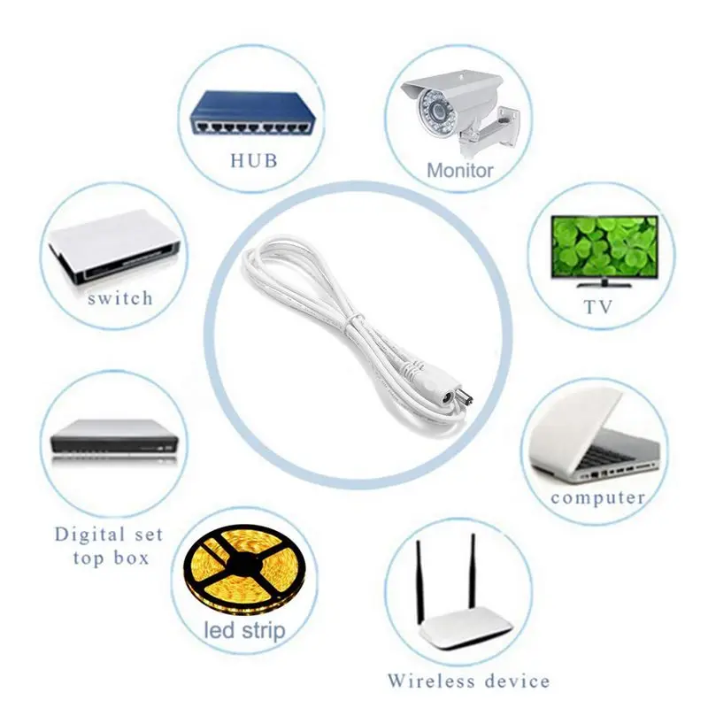 2 1 мм x 5 DC кабель коннектор штекер Мама папа удлинитель для детей возрастом от 12V