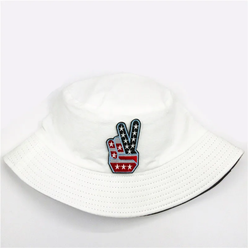 Панама LDSLYJR из хлопка с вышивкой жестами в американском стиле рыбацкая шляпа