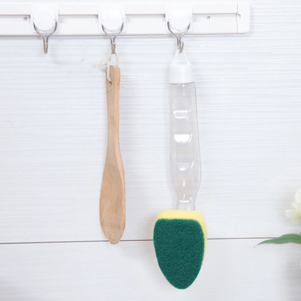 6Pcs Non Scratch Automatic Refill Liquid Brush Scrubber Sponge Head Replacement Nice | Дом и сад