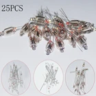 25 шт., неоновые индикаторы для ламп с белымкраснымзеленымсинимкрасныморанжевым цветом, стандартные фонарики, 4 мм, 5 мм