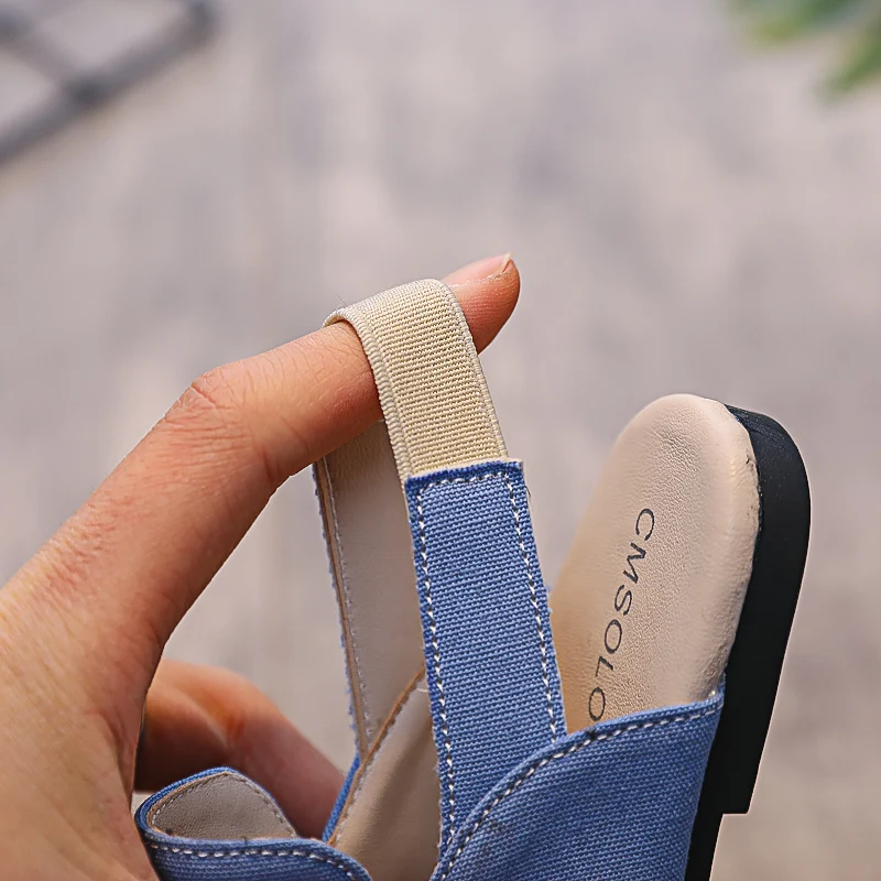 Детские тапки ручной работы из денима на резиновой подошве размеры 21-35 |