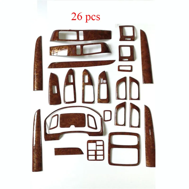 Деревянный Внутренний чехол отделка для Toyota Land Cruiser 120 Prado FJ120 2003 4 5 6 7 2009 аксессуар