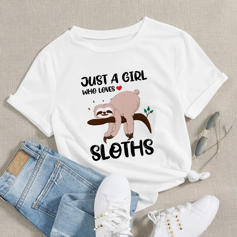 

Sloth Top Selling Items Short Sleeve Shirts Women's Clothes Popular Breathable Exquisite Style Clothing Meditation Women