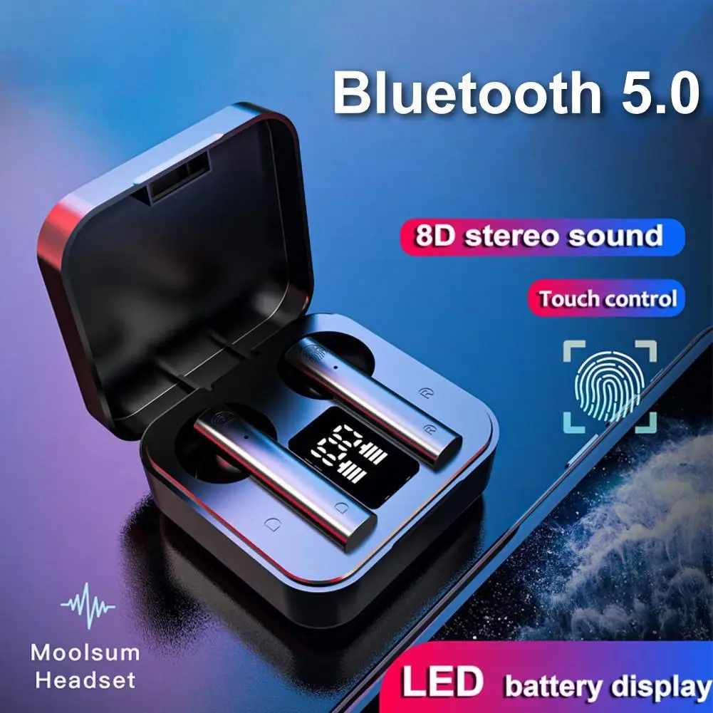 

Air2S TWS Bluetooth 5.0 Wireless Digital Display In-ear Sports Earphones Earbuds