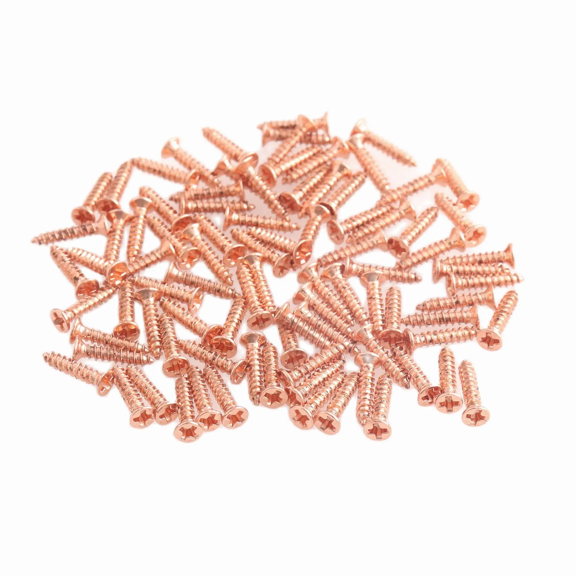 3*10mm iron rose gold Screw Wood Chipboard Screw Rriving Counter Sunk Flat Head Screw high quality counter sunk screw