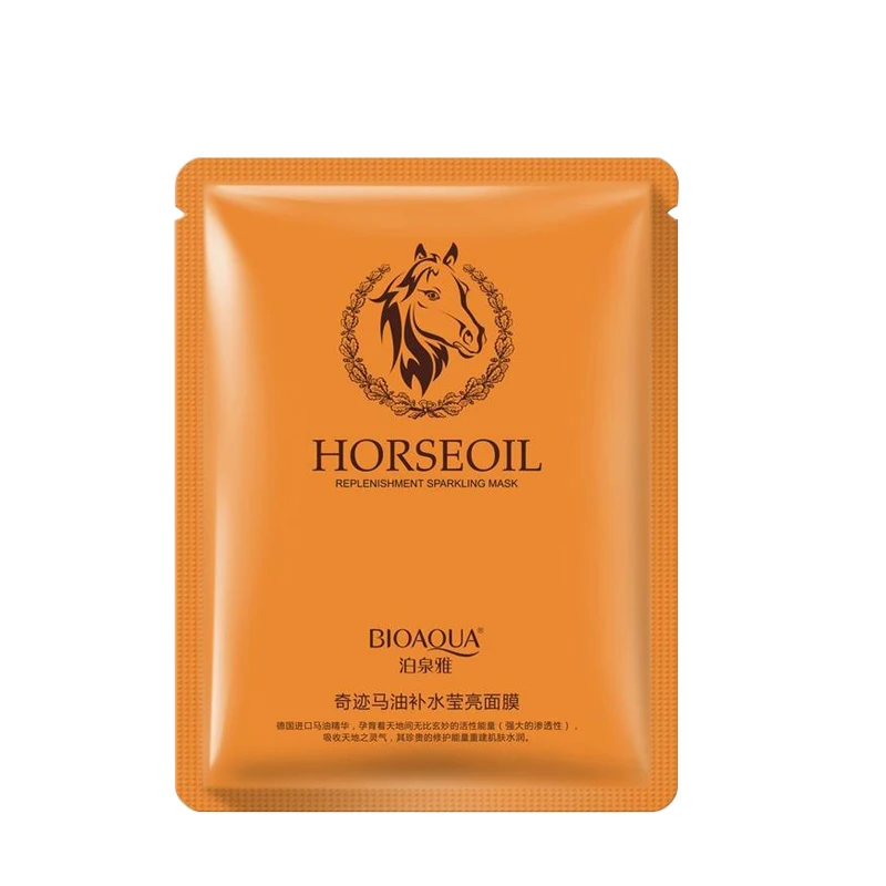 Корейские листовые маски женские лошадиные масла крем для отбеливания кожи