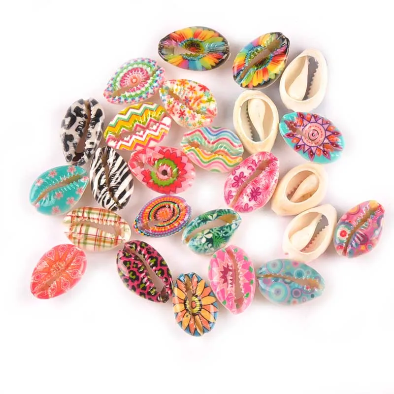 10 шт. натуральные бежевые ракушки для самостоятельного изготовления ювелирных