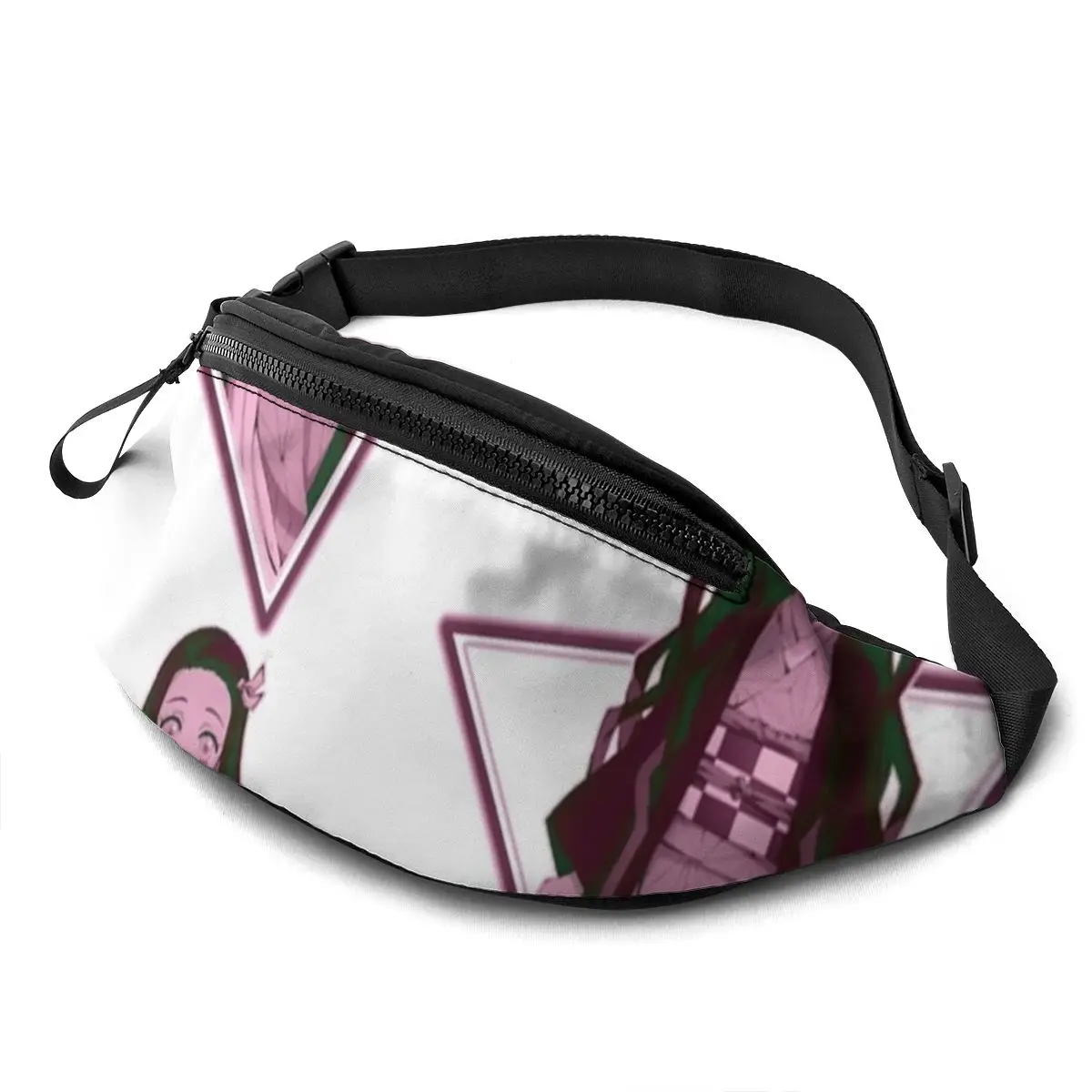 

Demon Slayer Waist Bag Sports Men Waist Pack Polyester Fashion Bag