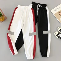 track pants reflective trousers sports exercise pants fashion korean style clothes womens aesthetic pant 2020 joggers for ladies