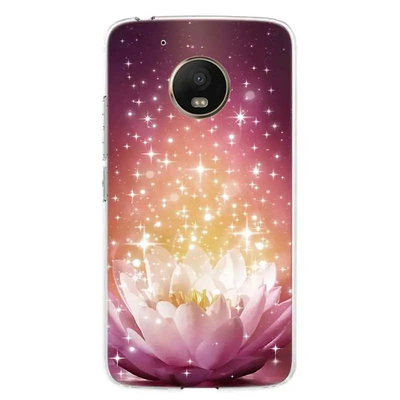 Чехол для телефона с изображением цветов розы лотоса для Motorola Moto G7 G6 G5S G5 E4 Plus G4 E5 Play power EU Подарочный чехол с рисунком