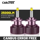 Автомобисветильник светодиодные фары Canbus H7 H1 H4 D2S 360 градусов CSP 9012 HIR2 H11 H8 H9 HB3 HB4 9005 9006 лм
